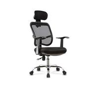 MOBYGKFY Levantando Silla de la computadora Principal sede de la Oficina Silla Silla de Oficina Silla reclinable Juego Volver(Black-Soul Eater1)