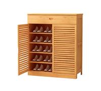 MOBYGKFY Living Room Entryway Multi-Layer Two-Door Shoe Cabinet Multi-Functional Economic Entryway Storage Cabinet(3-Pack)