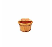MOBYGKFY Los barriles de madera de la Cuenca del pie del pie Cubo de pedicura Tazón Spa Masaje Cedar espesan los hogares baño de pies masajeador Barril con tapa