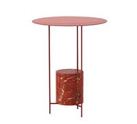 MOBYGKFY Mesa Consola Mármol Mesa Auxiliar de Estilo Moderno Muebles de salón de diseño Mesa de Centro(1-Pack)