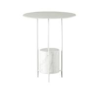 MOBYGKFY Mesa Consola Mármol Mesa Auxiliar de Estilo Moderno Muebles de salón de diseño Mesa de Centro(Blue,White)