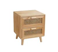 MOBYGKFY Mesita de Noche de ratán, gabinete de Almacenamiento pequeño for el hogar, Dormitorio, mesita de Noche