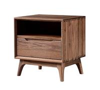 MOBYGKFY Mesita De Noche Mesita De Noche Gabinete De Almacenamiento for Dormitorio Cajón De Madera Maciza Gabinete De Dos Cubos Y Otra Mesa De Lámpara