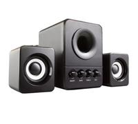 MOBYGKFY Minialtavoces de Escritorio, Subwoofer 2,1, Altavoz estéreo con Graves, Compatible con Disco U, portátil, Reproductor de música, Altavoz de Graves(3-Pack)