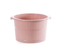 MOBYGKFY Moda de plástico del hogar espesado del pie tina de baño creativo del cubo de la burbuja de la Cuenca del pie de gran tamaño de pie de regalos del baño de hidromasaje Cuenca(Roze)