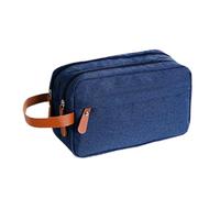 MOBYGKFY Neceser de Viaje for cosméticos, Bolsa de Almacenamiento Multifuncional de Gran Capacidad, Almacenamiento de Viaje(Blue,White)