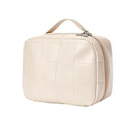 MOBYGKFY Nueva Bolsa de Maquillaje de Cuero PU, portátil, Gran Capacidad, Caja pequeña de Alta Belleza, Bolsa de Maquillaje, Bolsa de Almacenamiento de Lavado Impermeable