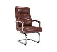 MOBYGKFY Oficina Ejecutiva Silla de la computadora Ajustable ergonómico con la Cascada de Borde de los Asientos, de Cuero reconstituido(1-Pack)