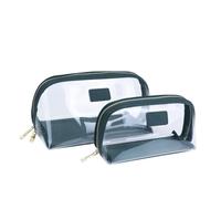 MOBYGKFY Pequeños Bolsos cosméticos, Bolsa con Cremallera, Bolso de los cepillos de Maquillaje, Bolso cosmético del Viaje Impermeable(Blue,White)