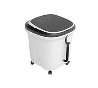 MOBYGKFY Pie de burbujas automático barril baño de pies Baño de pies Masaje eléctrico de calefacción termostática Inicio pedicura Máquina profunda barril