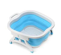 MOBYGKFY Plegable del masaje del pie Spa Cuenca plegable Pila Care creativo alza del plástico de silicón de hidromasaje Baño Conjunto baño de pies Lavabo