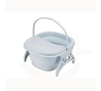 MOBYGKFY Plegable Foot Tub con tapa Foot Wash Tub Foaming Masaje Bucket Sauna Bañera plegable Bucket cuenca del baño de pies de presión reducen(Blu)