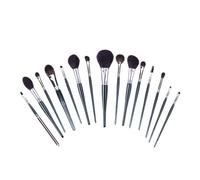 MOBYGKFY Real Wool Animal Hair Makeup Brush Set Professional Highlight Eye Shadow Eyelash Comb