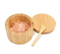 MOBYGKFY Seasoning box with rotating spoon cover seasoning pot magnetic suction seasoning pot single grid salt box