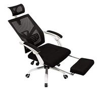 MOBYGKFY Silla de Oficina Que compite con Silla reclinable Giratorio Gaming Chair PUleather sede de la Oficina Sillón con reposapiés