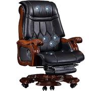 MOBYGKFY Silla de Oficina Silla reclinable ergonómica de Cuero for Gerente y Oficina ejecutiva(3-Pack)
