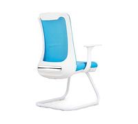 MOBYGKFY Silla de recepción de reuniones Silla de Oficina Silla de conferencias Sala de Entrenamiento for sillas de Ordenador Malla Silla ejecutiva con Base de Trineo(1-Pack)