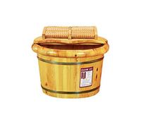 MOBYGKFY Spa de pies barril de baño baño de pies mensaje de lavado bañera pequeña cubo de baño de pies de madera maciza artefacto para el hogar bañera de remojo de pies