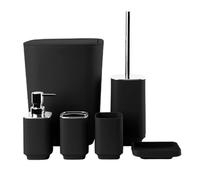 MOBYGKFY Taza for Enjuague bucal, Soporte for Cepillo de Dientes, Bote de Basura, escobilla de baño, Juego de artículos de tocador for Almacenamiento de baño(1-Pack)