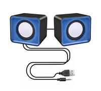 MOBYGKFY Universal 2.0 Altavoz Musical de 3.5mm Mini música Altavoces estéreo for computadora portátil de Escritorio Multimedia