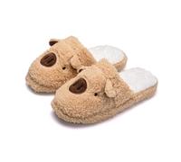 MOBYGKFY Zapatillas de casa cerdo oso dibujos animados silenciosos fondo suave for interiores General for las cuatro estaciones tela felpa