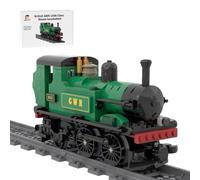 MOC British GWR 1400 Class - Juego de bloques de construcción de locomotora | 311 piezas de réplica detallada del modelo de tren; exhibición de escritorio coleccionable para aficionados a los trenes y