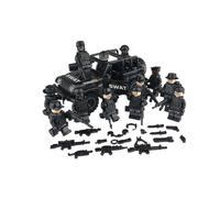 MOC Military Special Forces Soldiers Bricks Figures Guns Weapons Compatible Armed SWAT Building Blocks