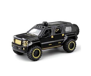 MOCALUX Coche Escala 1:24 para George para Patton Adornos De Coches A Escala De Aleación Fundida A Presión Modelo Coleccionable(Matte Black)