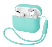 Mocarheri Funda Silicona Compatible con AirPods Pro 2.ª Generación, Ultradelgada Fundas Protectora de Silicona para AirPods Pro 2.ª Generación 2022, LED Visible Frontal, Menta Verde