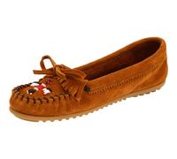 Mocas?n Thunderbird II de Minnetonka para mujer, ante marr?n, talla 5 M, EE. UU.