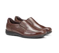 Mocasín Fluchos Luca 8499 piel castaño, el zapato clásico de Fluchos en color marrón, ideal por su comodidad total