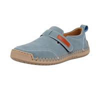 Mocasín para mujer, piel y mocasines y loafers, para mujer, punta redonda, slip on à enhebrar, corte bajo, tallo cerrado con brida decorativa, suela plana antideslizante, flexible, para ciudad, diario