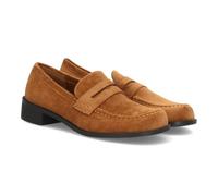 Mocasines Barefoot de Mujer con diseño Clasico y Elegante, adaptados a una filosofia de Calzado Respetuoso con la Forma Natural del pie. Acabado de Efecto Ante con Antifaz.