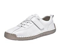Mocasines casuales para caminar para mujer, cosidos a mano, zapatos planos de piel sintética, White, 38 EU