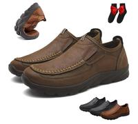 Mocasines casuales sin cordones para hombre, cómodos zapatos tipo mocasín para caminar y conducir, zapatos ligeros de oficina, trabajo, uso diario