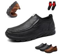 Mocasines casuales sin cordones para hombre, cómodos zapatos tipo mocasín para caminar y conducir, zapatos ligeros de oficina, trabajo, uso diario
