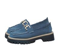 Mocasines casuales versátiles de suela gruesa para mujer, zapatos de trabajo cómodos y casuales de moda para negocios, 1 pieza B, 38 EU