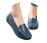 Mocasines casuales, zapatos bajos, cómodos y transpirables, ideales para caminar todos los días., azul oscuro, 40 EU