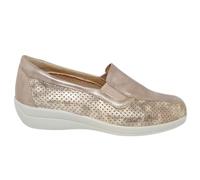 Mocasines Cómodos Mujer Dr. Cutillas 43646 Dorado Champán | Horma Ancha, Memory Foam y Cuña Ligera - Mujer Color: Multicolor Talla: 37