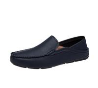 Mocasines Cuero for Hombre: cómodos Zapatos Vestir sin Cordones for Negocios, Oficina y Bodas, diseño Ligero.(Blue,44 EU)
