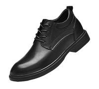 Mocasines Cuero Negro for Hombre, Transpirables, Informales, Planos, sin Cordones, for Oficina, Deporte y Exteriores, Calzado cómodo.(39 EU)