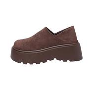 Mocasines de ante para mujer,zapatos casuales sin cordones,Zapatos para caminar cómodos y que mejoran la altura,Mocasines universitarios de ante,Ideal para el trabajo,la escuela,caminar EU35-40