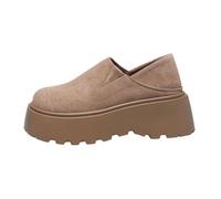 Mocasines de ante para mujer,zapatos casuales sin cordones,Zapatos para caminar cómodos y que mejoran la altura,Mocasines universitarios de ante,Ideal para el trabajo,la escuela,caminar EU35-40