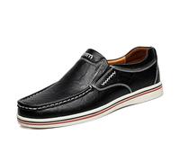 Mocasines de Conducción Casual para Hombres Brogue Negocios Calzado Cómodo Mocasín Deportivo Caminar Ligero（Negro,46 EU