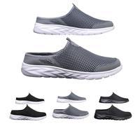 Mocasines de malla transpirable para hombre, con cojín de aire, zapatos ortopédicos para caminar para diabéticos, mocasines ligeros para conducir, cómodos zapatos de chef, zapatos de trabajo para