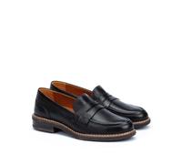 Mocasines de piel Aldaya Mujer Talla 41. Color Negro