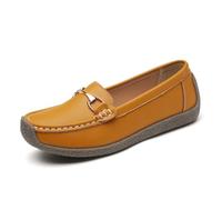 Mocasines de Piel Suave para Mujer, Zapatos Planos Ligeros Antideslizantes para Caminar y Conducir, Modelo Lindo Informal de Negocios, Ideales para Oficina y Vestir