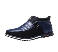 Mocasines deportivos para hombre, informales, sin cordones, acolchados, ligeros, a la moda, para uso diario, Blue, 43.5 EU