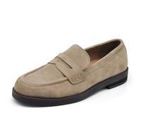 Mocasines Elegantes de Ante para Mujer, Zapatos Bajos Slip On Estilo Penny Loafer, Cómodos y Elegantemente Casuales para Oficina y Tiempo Libre, 39 EU