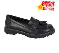 Mocasines Formales De Mujer Boulevard Lucile Slip On Mate Negros